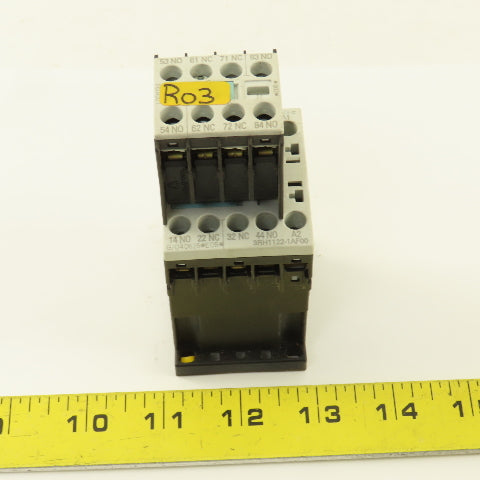 Siemens 3RH1131-1AF00 110V Contactor Relay W/ 3RH1911-1FA11 Auxiliary