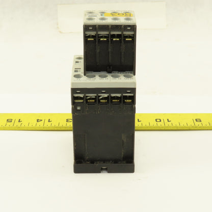Siemens 3RH1131-1AF00 110V Contactor Relay W/ 3RH1911-1FA11 Auxiliary