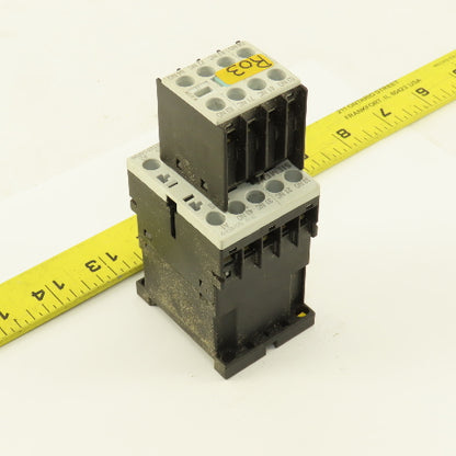 Siemens 3RH1131-1AF00 110V Contactor Relay W/ 3RH1911-1FA11 Auxiliary
