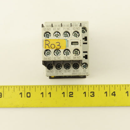 Siemens 3RH1131-1AF00 110V Contactor Relay W/ 3RH1911-1FA11 Auxiliary