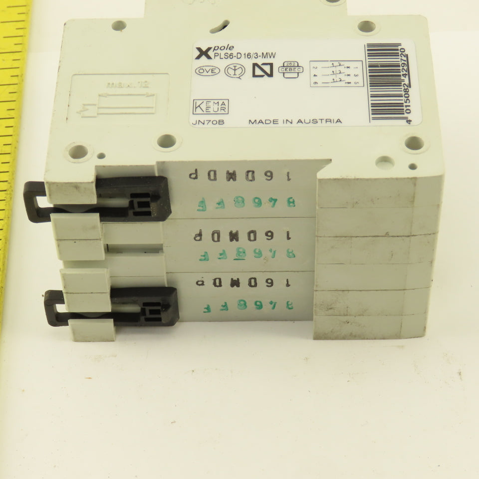 Moeller PLS6-D16/3 X Pole 16A 400V 3 Pole Circuit Breaker