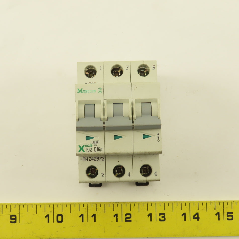 Moeller PLS6-D16/3 X Pole 16A 400V 3 Pole Circuit Breaker