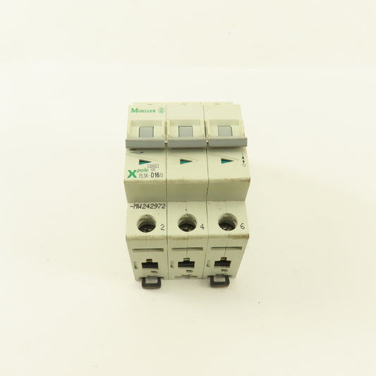 Moeller PLS6-D16/3 X Pole 16A 400V 3 Pole Circuit Breaker