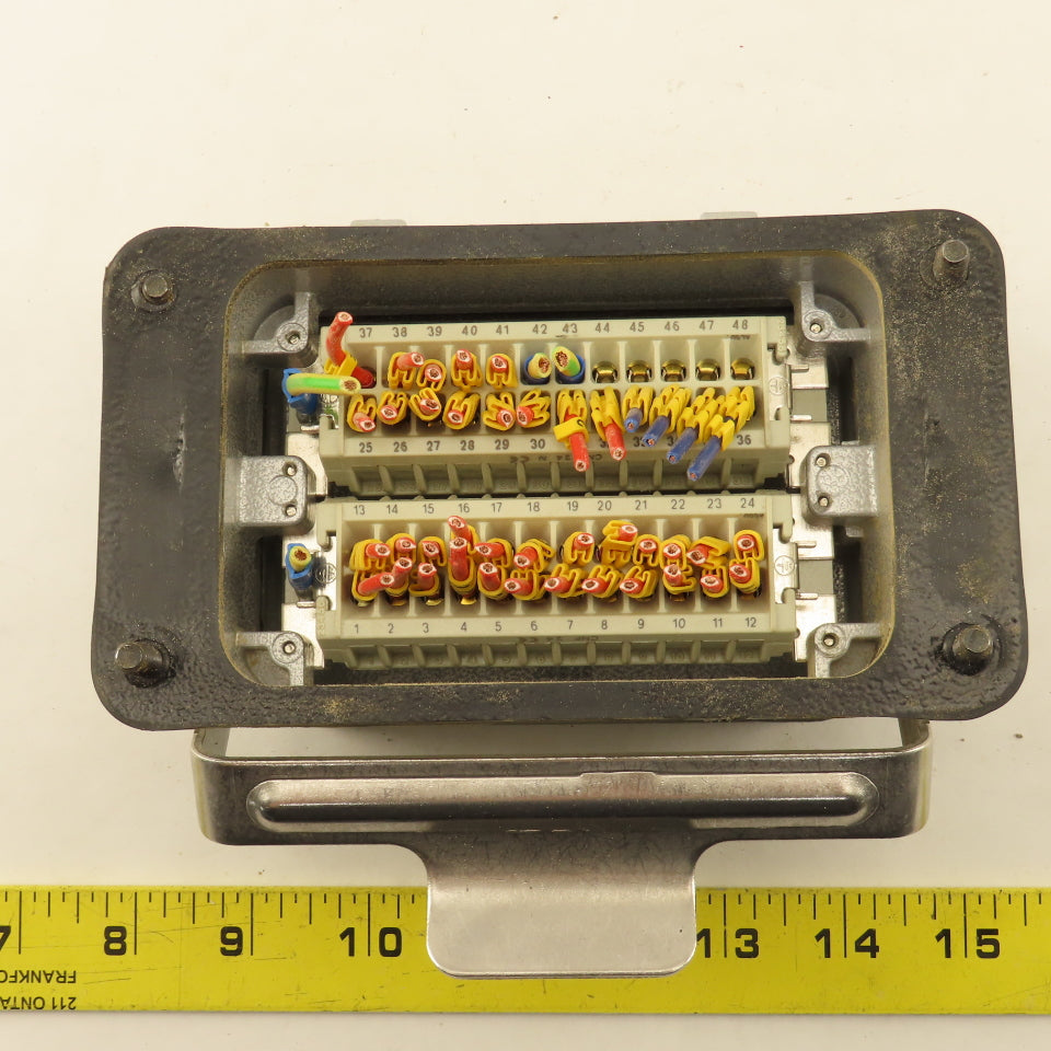 ILME 48 Pin Screw Terminal Self Closing Cam Lock Machine Connector 16A 400V
