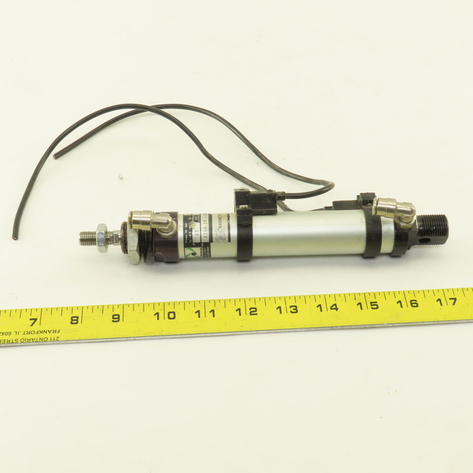 Pneumax 1260.25.0100.M 25mm Bore 100mm Stroke Magnetic Position Air Cylinder