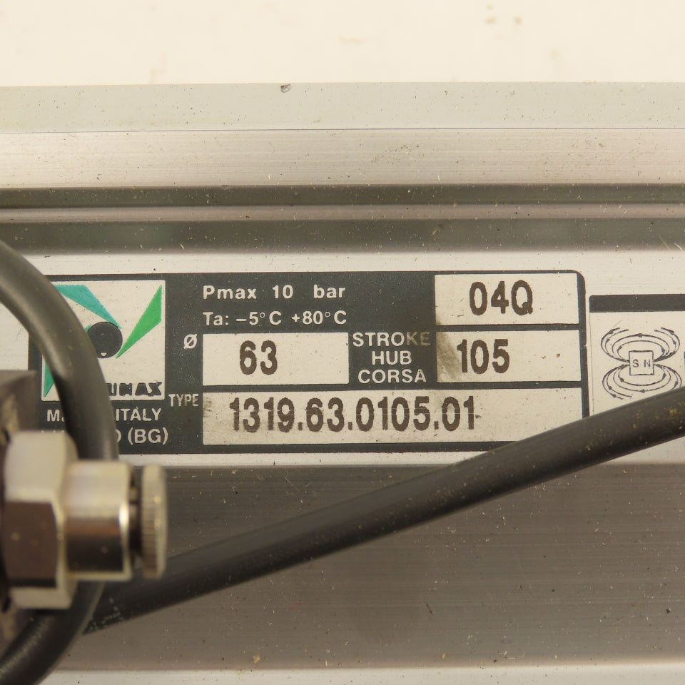Pneumax 1319.63.0105.01 63mm Bore 105mm Stroke Magnetic Position Air Cylinder