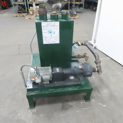 Tramco 1-1/4x1x7LA AI Horizontal Centrifugal Oil Pump W/90 Gal Tank 208-230/460V