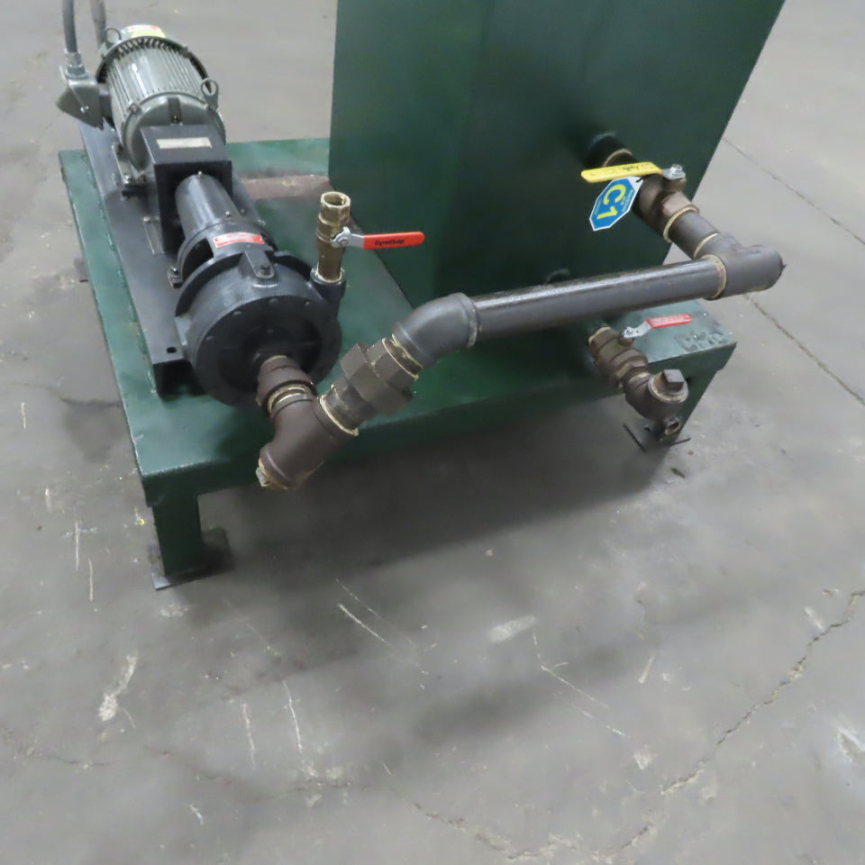 Tramco 1-1/4x1x7LA AI Horizontal Centrifugal Oil Pump W/90 Gal Tank 208-230/460V