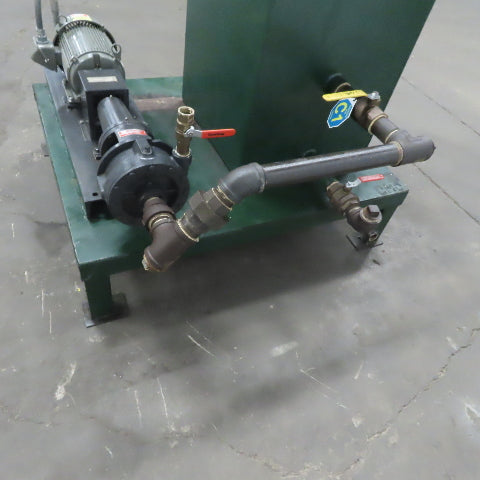 Tramco 1-1/4x1x7LA AI Horizontal Centrifugal Oil Pump W/90 Gal Tank 208-230/460V