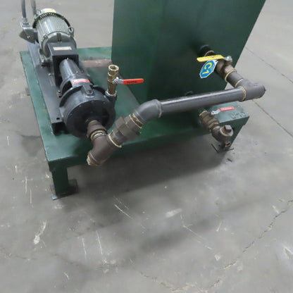 Tramco 1-1/4x1x7LA AI Horizontal Centrifugal Oil Pump W/90 Gal Tank 208-230/460V