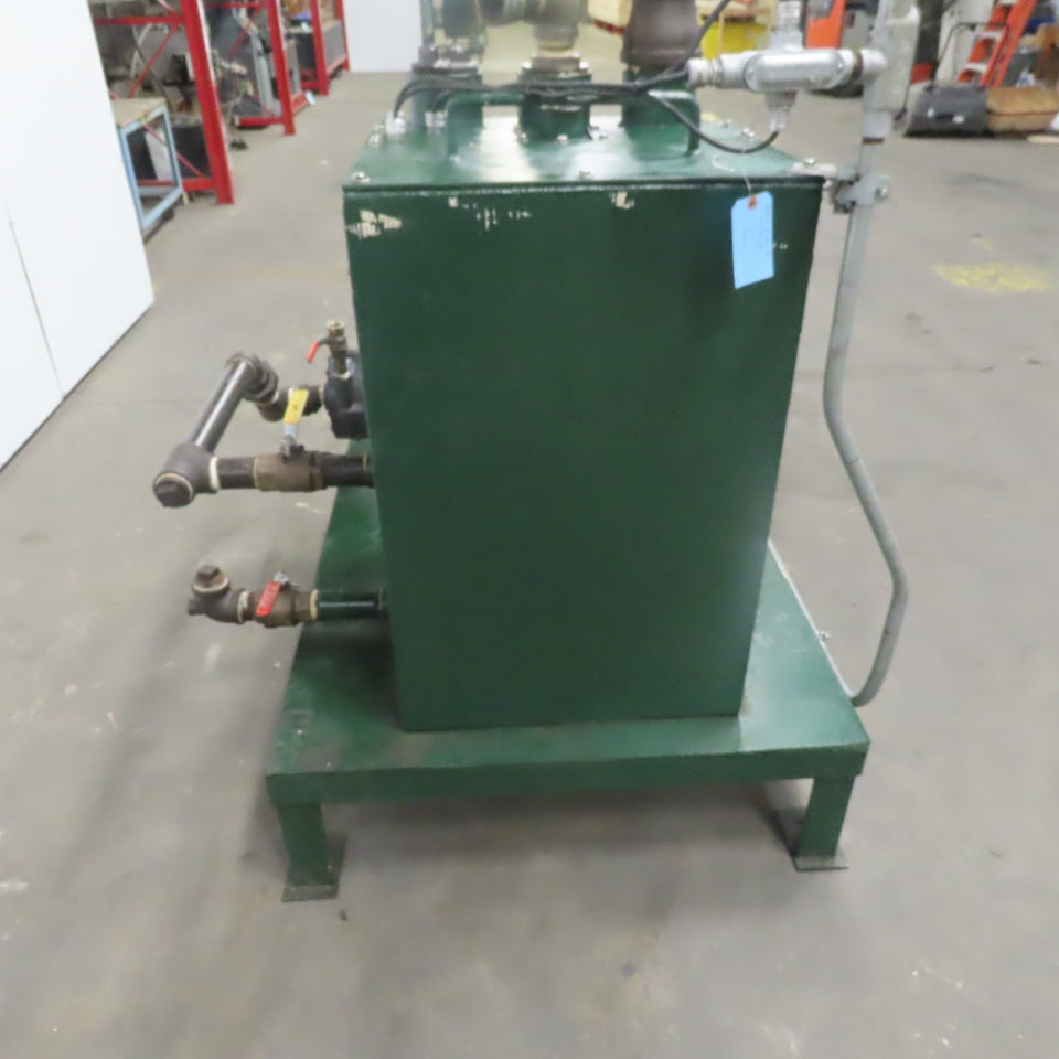 Tramco 1-1/4x1x7LA AI Horizontal Centrifugal Oil Pump W/90 Gal Tank 208-230/460V