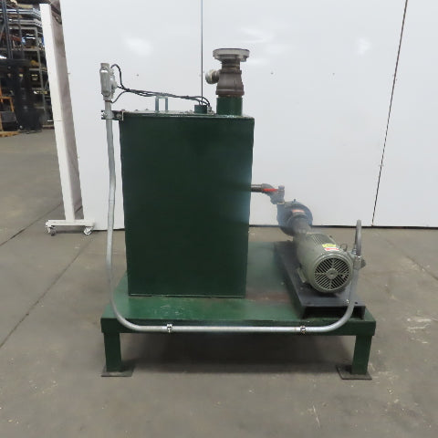 Tramco 1-1/4x1x7LA AI Horizontal Centrifugal Oil Pump W/90 Gal Tank 208-230/460V