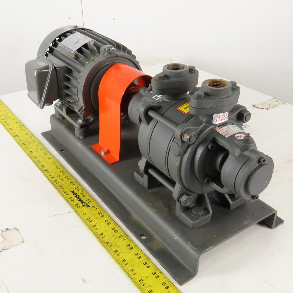 Sheng Shih DW-2/G-R3 2Hp 240/480V 3440RPM 1" NPT 8L/Min Single Stage Vacuum Pump