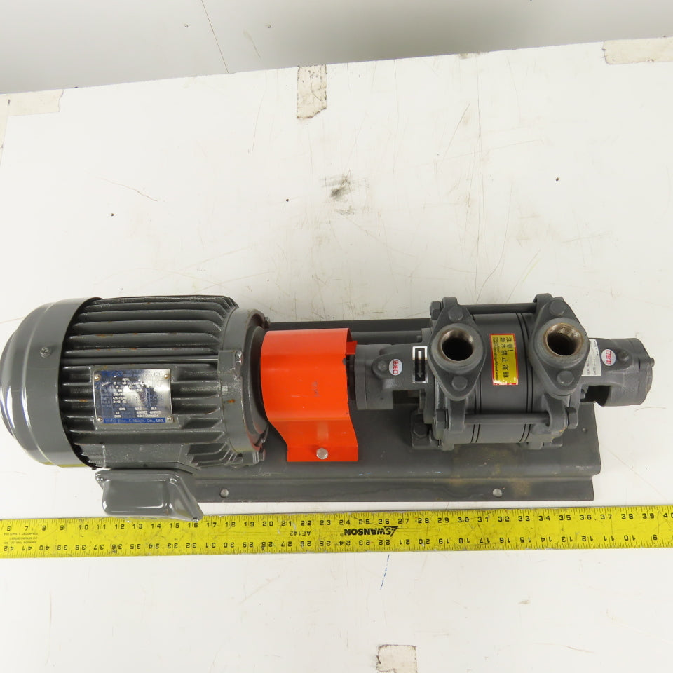 Sheng Shih DW-2/G-R3 2Hp 240/480V 3440RPM 1" NPT 8L/Min Single Stage Vacuum Pump