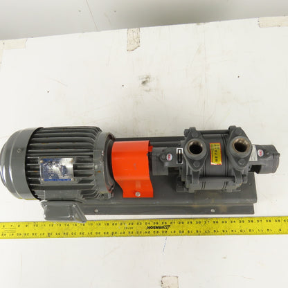 Sheng Shih DW-2/G-R3 2Hp 240/480V 3440RPM 1" NPT 8L/Min Single Stage Vacuum Pump