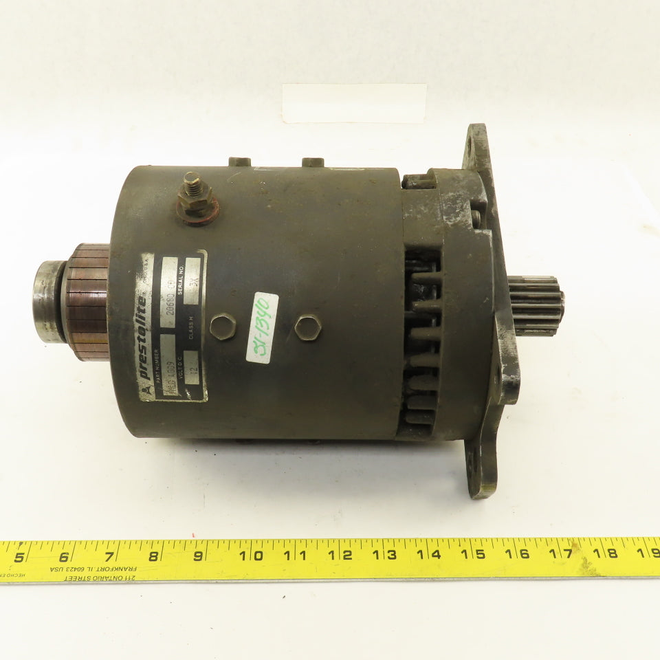 Prestolite MLD 4009 Electric Motor 12VDC Class H  Parts or Repair