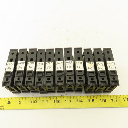 Allen Bradley 1492-WFB10 Single Pole Fuse Terminal Block Lot Of 11