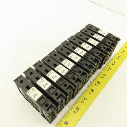 Allen Bradley 1492-WFB10 Single Pole Fuse Terminal Block Lot Of 11