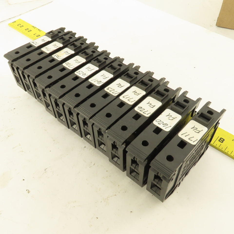 Allen Bradley 1492-WFB10 Single Pole Fuse Terminal Block Lot Of 11