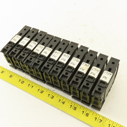 Allen Bradley 1492-WFB10 Single Pole Fuse Terminal Block Lot Of 11