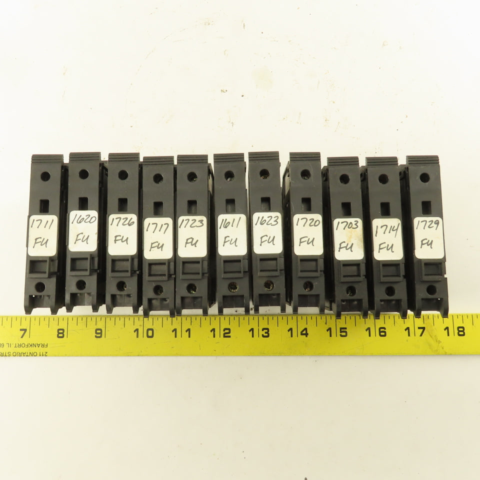 Allen Bradley 1492-WFB10 Single Pole Fuse Terminal Block Lot Of 11