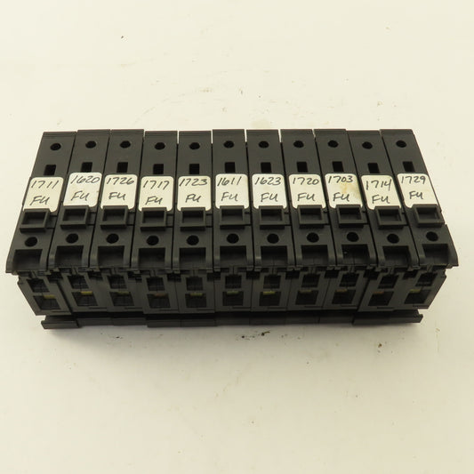 Allen Bradley 1492-WFB10 Single Pole Fuse Terminal Block Lot Of 11