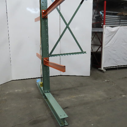 Cantilever Rack 2-Sided 12' Tall 72" Bracing Bolt Together 48" 1600Lb Cap Arms - Add-On NEW