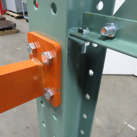 Cantilever Rack 1-Sided 12' Tall 72" Bracing Bolt Together 48" 1600Lb Cap Arms - Starter NEW