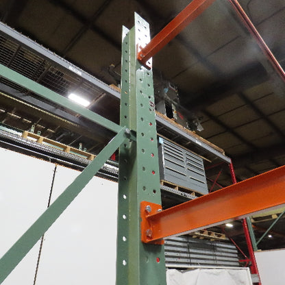Cantilever Rack 1-Sided 12' Tall 72" Bracing Bolt Together 48" 1600Lb Cap Arms - Starter NEW