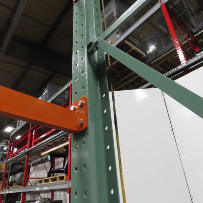 Cantilever Rack 1-Sided 12' Tall 72" Bracing Bolt Together 48" 1600Lb Cap Arms - Add on NEW