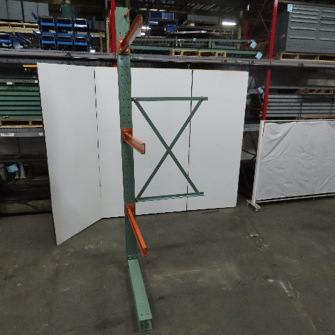 Cantilever Rack 1-Sided 12' Tall 72" Bracing Bolt Together 48" 1600Lb Cap Arms - Add on NEW