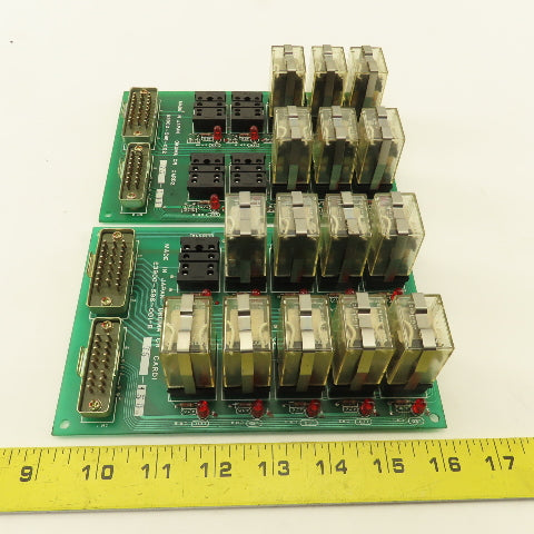 Okuma E3900-596-001-B CR Card 1 & 2 Control Relay Boards Lot Of 2