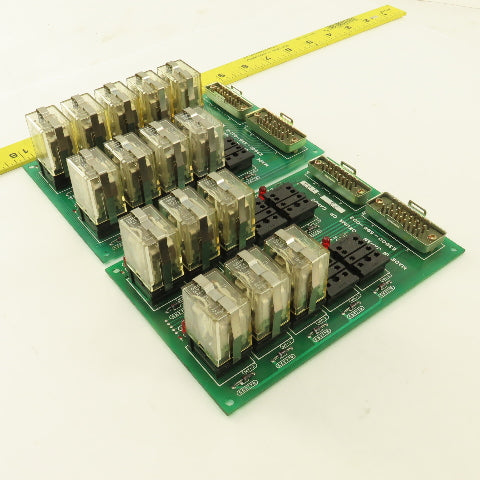Okuma E3900-596-001-B CR Card 1 & 2 Control Relay Boards Lot Of 2