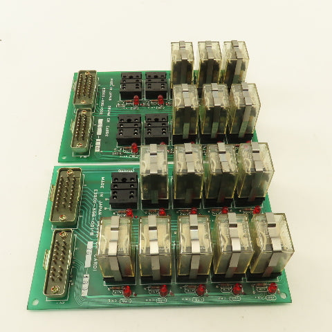 Okuma E3900-596-001-B CR Card 1 & 2 Control Relay Boards Lot Of 2