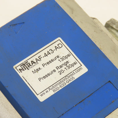Nitra AF-443-AD 1/2" Compressed Air Filter 20-130 PSI