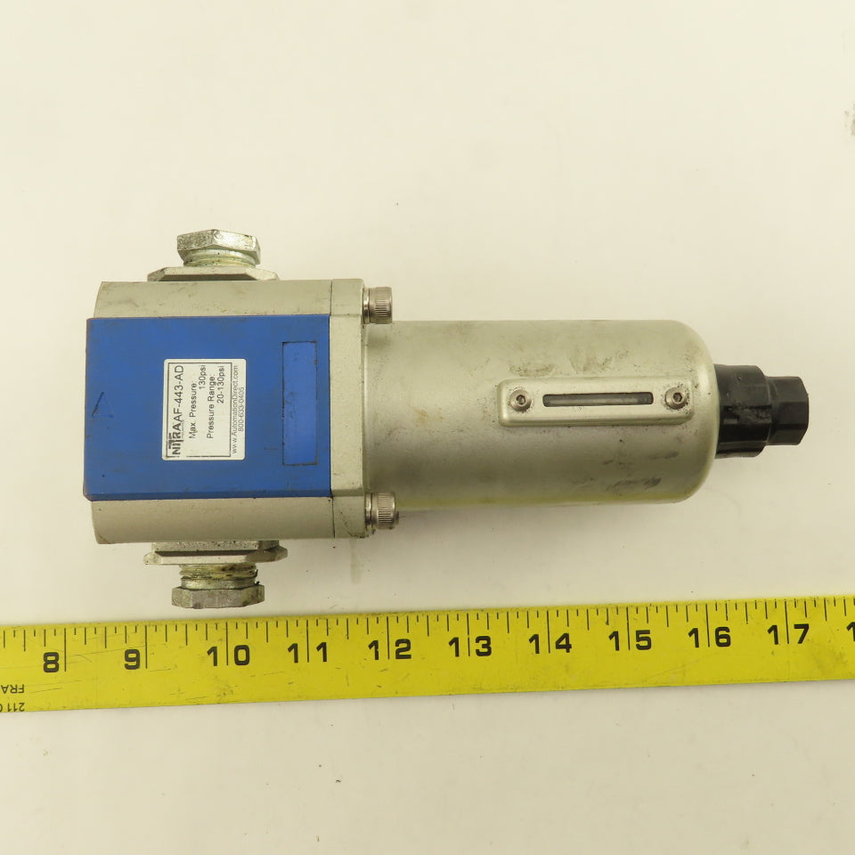 Nitra AF-443-AD 1/2" Compressed Air Filter 20-130 PSI