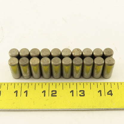 Precision Steel 3/8" x 1" Steel Dowel Pins NOS Lot Of 20