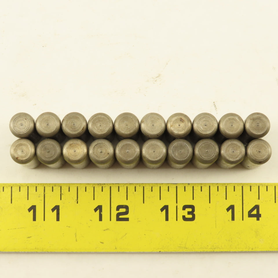 Precision Steel 3/8" x 1" Steel Dowel Pins NOS Lot Of 20