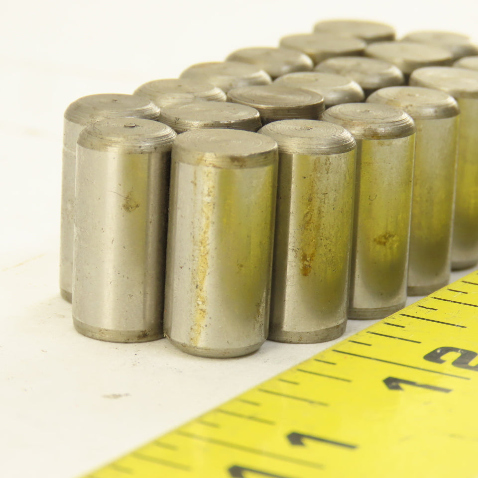 Precision Steel 3/8" x 3/4" Steel Dowel Pins NOS Lot Of 20