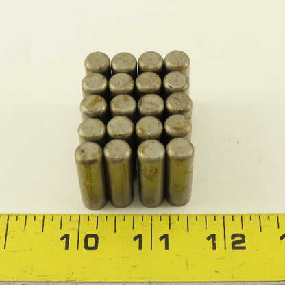Precision Steel 3/8" x 1-1/4" Steel Dowel Pins NOS Lot Of 20