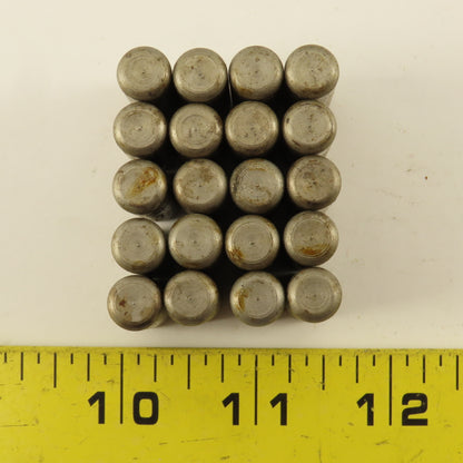 Precision Steel 3/8" x 1-1/4" Steel Dowel Pins NOS Lot Of 20