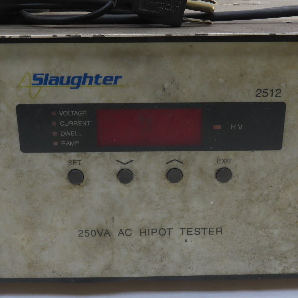 Slaughter 2512 250 VA AC HiPot Tester 120V Tested