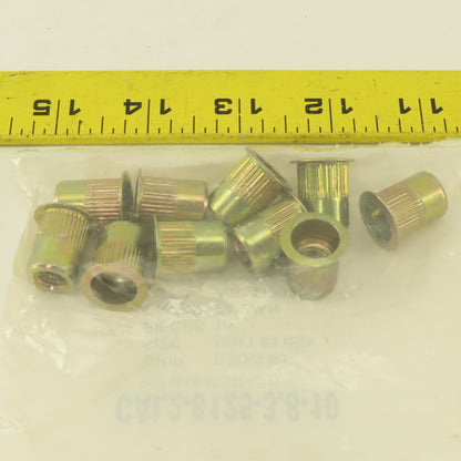 CAL2-8125-3.8-10 M8 3.80 Large Flange Knurled Rivet Nut Pack Of 10