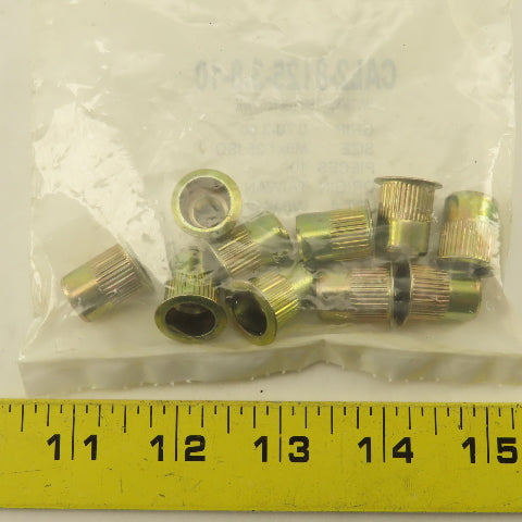 CAL2-8125-3.8-10 M8 3.80 Large Flange Knurled Rivet Nut Pack Of 10