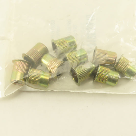 CAL2-8125-3.8-10 M8 3.80 Large Flange Knurled Rivet Nut Pack Of 10