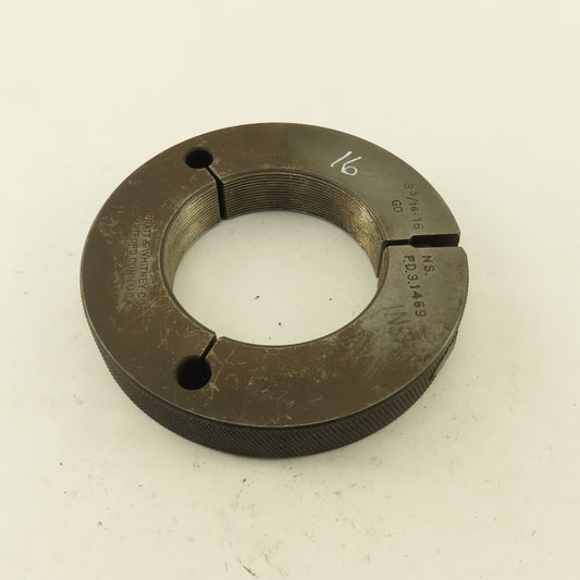 Pratt Whitney 3-3/16"-16 NS Thread Ring GO GAGE ONLY GO PD 3.1469