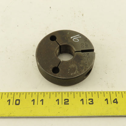 Pratt Whitney 7/8-16 NS Thread Ring GO GAGE ONLY GO PD 0.8344