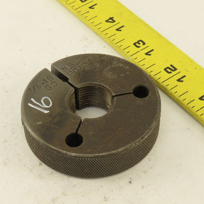 Pratt Whitney 7/8-16 NS Thread Ring GO GAGE ONLY GO PD 0.8344