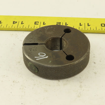 Pratt Whitney 7/8-16 NS Thread Ring GO GAGE ONLY GO PD 0.8344