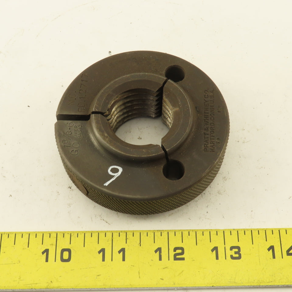 Pratt Whitney 1-3/8"-UNC Thread Ring GO GAGE ONLY GO PD 1.2717